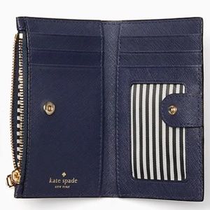 NWT Kate Spade Cameron Street Mikey Wallet- Blazer Blue